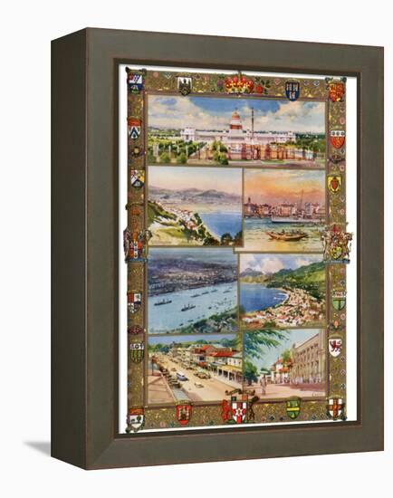 Capitals of the British Empire, 1937-Charles E Turner-Framed Premier Image Canvas