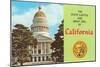 Capitol and Seal, Sacramento-null-Mounted Art Print