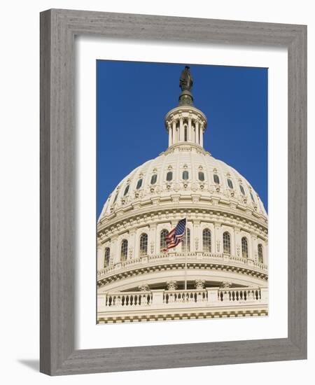 Capitol Building and Flag-Rudy Sulgan-Framed Photographic Print