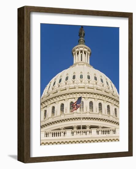 Capitol Building and Flag-Rudy Sulgan-Framed Photographic Print