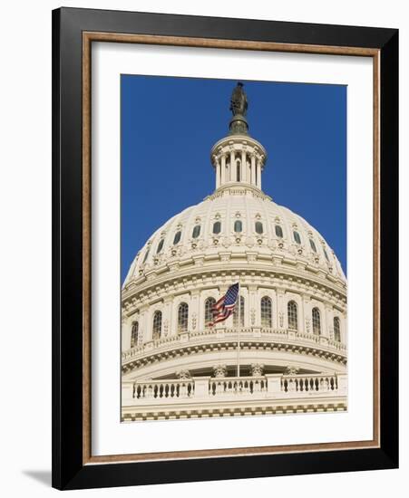 Capitol Building and Flag-Rudy Sulgan-Framed Photographic Print