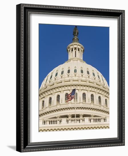 Capitol Building and Flag-Rudy Sulgan-Framed Photographic Print