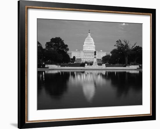 Capitol Building at Dusk, Washington DC, USA-Walter Bibikow-Framed Photographic Print