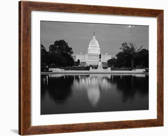 Capitol Building at Dusk, Washington DC, USA-Walter Bibikow-Framed Photographic Print