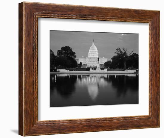 Capitol Building at Dusk, Washington DC, USA-Walter Bibikow-Framed Photographic Print