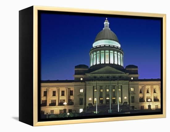 Capitol Building at Twilight, Little Rock, Arkansas-Dennis Flaherty-Framed Premier Image Canvas