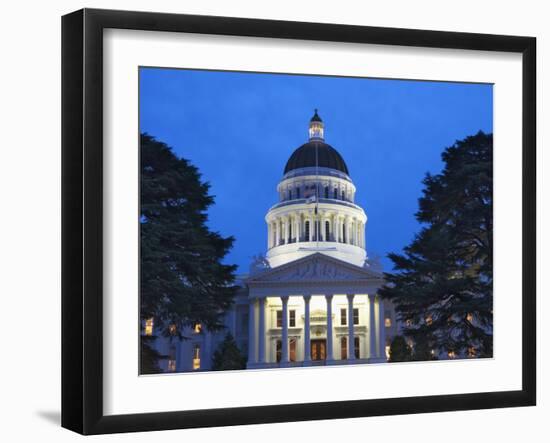 Capitol Building at Twilight, Little Rock, Arkansas-Dennis Flaherty-Framed Photographic Print