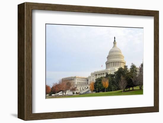 Capitol Building in Autumn, Washington DC USA-Orhan-Framed Photographic Print