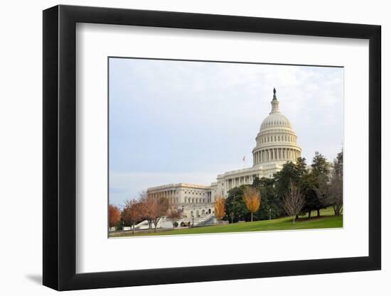 Capitol Building in Autumn, Washington DC USA-Orhan-Framed Photographic Print