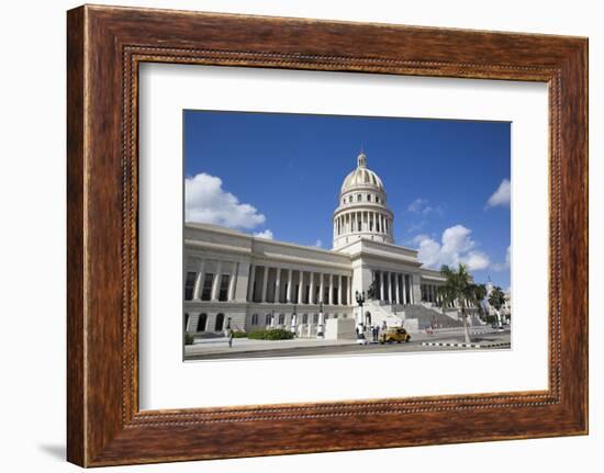 Capitol Building with Classic Old Car, Old Town, Havana, Cuba-Richard Maschmeyer-Framed Photographic Print