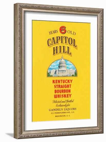 Capitol Hill Kentucky Straight Bourbon Whiskey-null-Framed Art Print
