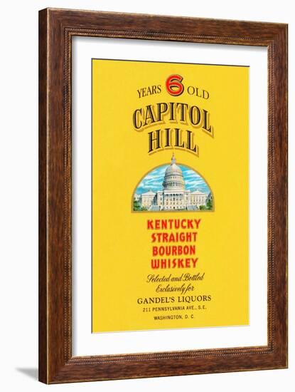 Capitol Hill Kentucky Straight Bourbon Whiskey-null-Framed Art Print