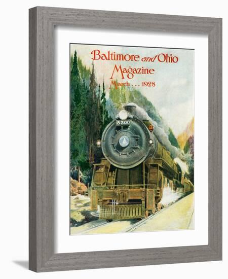 Capitol Limited 1928-Charles H. Dickson-Framed Giclee Print