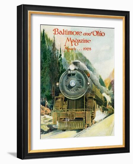Capitol Limited 1928-Charles H. Dickson-Framed Giclee Print