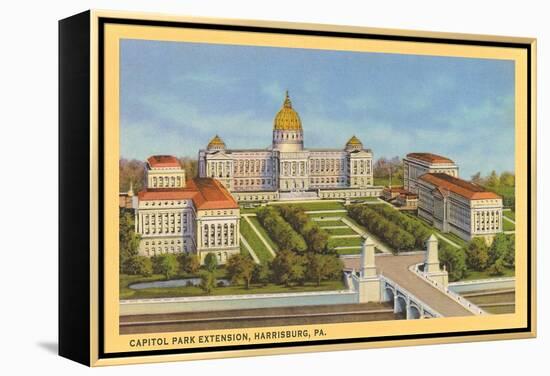 Capitol Park Extension, Harrisburg-null-Framed Stretched Canvas