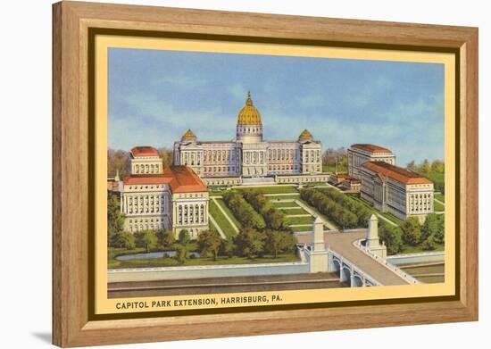 Capitol Park Extension, Harrisburg-null-Framed Stretched Canvas