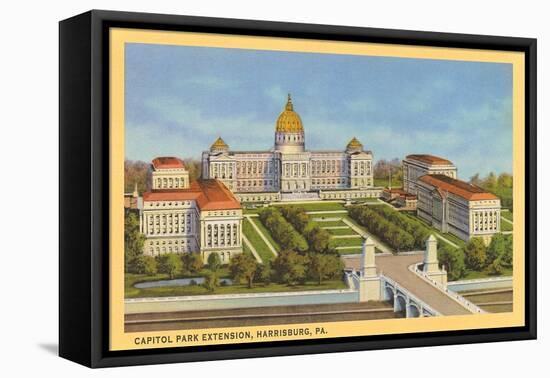 Capitol Park Extension, Harrisburg-null-Framed Stretched Canvas