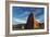 Capitol Reef National Park, Utah: Temple Of The Sun & Temple Of The Moon With Moon Set-Ian Shive-Framed Photographic Print