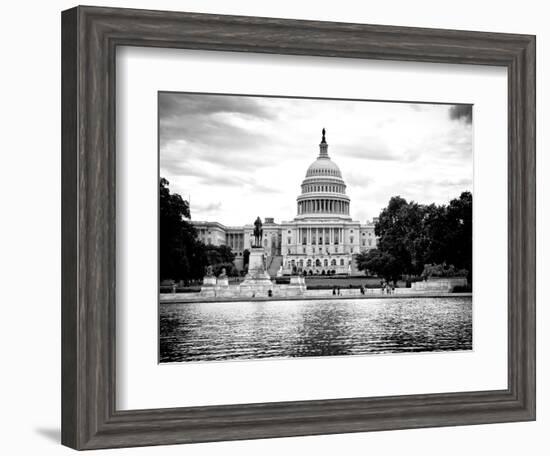 Capitol Reflecting Pool and the Capitol Building, US Congress, Washington D.C, District of Columbia-Philippe Hugonnard-Framed Photographic Print