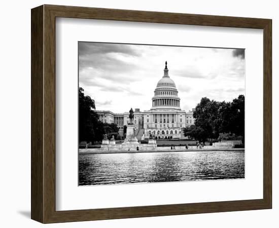 Capitol Reflecting Pool and the Capitol Building, US Congress, Washington D.C, District of Columbia-Philippe Hugonnard-Framed Photographic Print