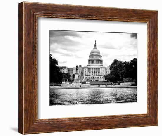 Capitol Reflecting Pool and the Capitol Building, US Congress, Washington D.C, District of Columbia-Philippe Hugonnard-Framed Photographic Print