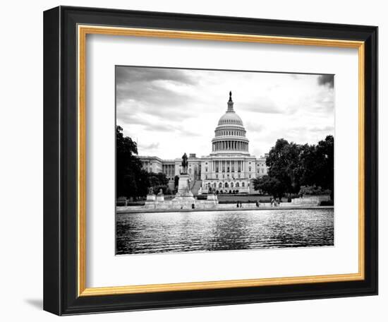 Capitol Reflecting Pool and the Capitol Building, US Congress, Washington D.C, District of Columbia-Philippe Hugonnard-Framed Photographic Print