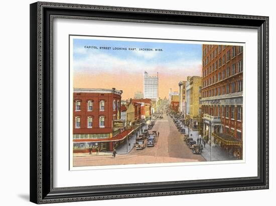 Capitol Street, Jackson, Mississippi-null-Framed Art Print