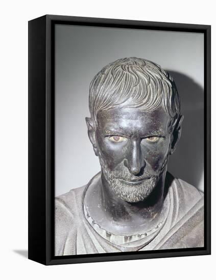 Capitoline Brutus, 4th-3rd Century Bc-Roman-Framed Premier Image Canvas