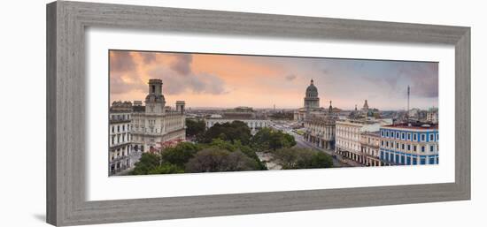 Capitolio and Parque Central, Havana, Cuba-Jon Arnold-Framed Photographic Print