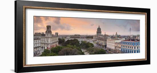 Capitolio and Parque Central, Havana, Cuba-Jon Arnold-Framed Photographic Print