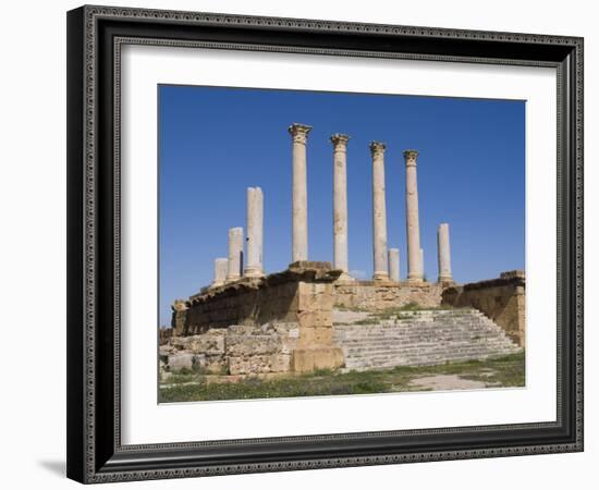 Capitolium, Roman Ruin of Thuburbo Majus, Tunisia-Ethel Davies-Framed Photographic Print