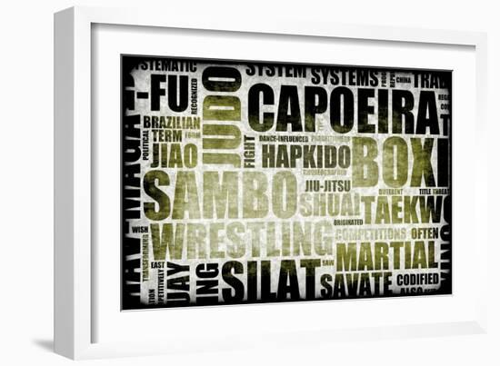 Capoeira-kentoh-Framed Art Print