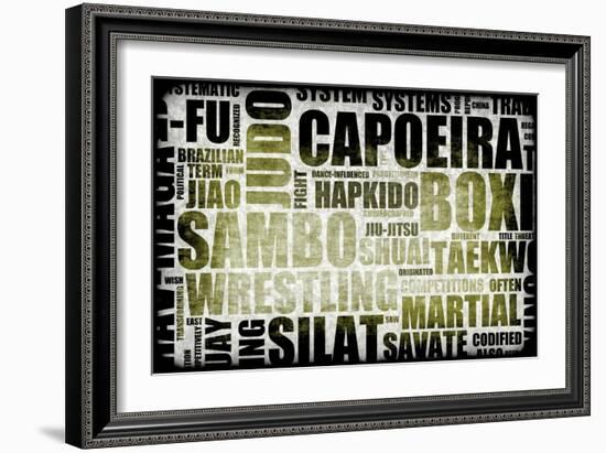 Capoeira-kentoh-Framed Art Print