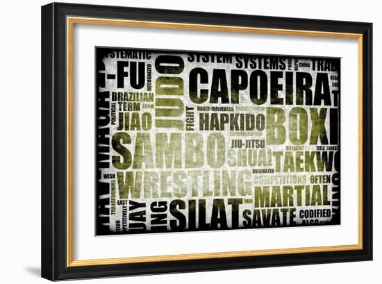 Capoeira-kentoh-Framed Art Print