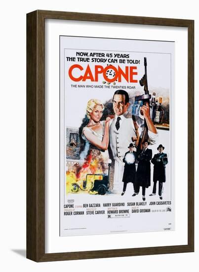 Capone, Top from Left: Susan Blakely, Ben Gazzara, 1975-null-Framed Art Print