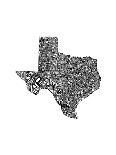 Typographic Texas-CAPow-Art Print