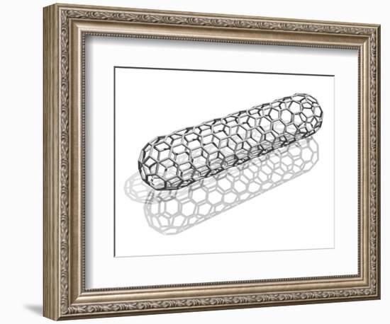 Capped Nanotube, Computer Artwork-Laguna Design-Framed Photographic Print