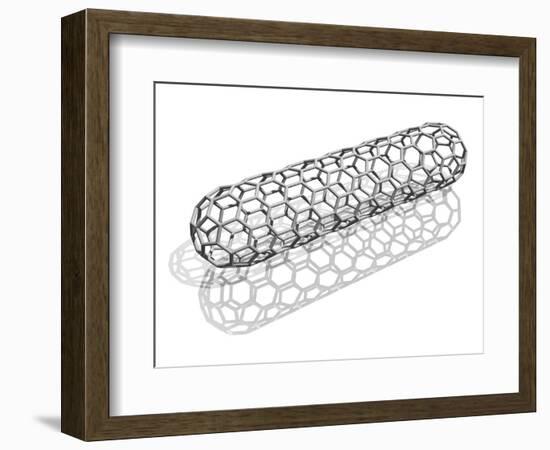 Capped Nanotube, Computer Artwork-Laguna Design-Framed Photographic Print