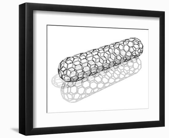 Capped Nanotube, Computer Artwork-Laguna Design-Framed Photographic Print