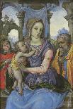 Madonna and Child with Saint Joseph and an Angel, c.1490-Capponi-Framed Premier Image Canvas