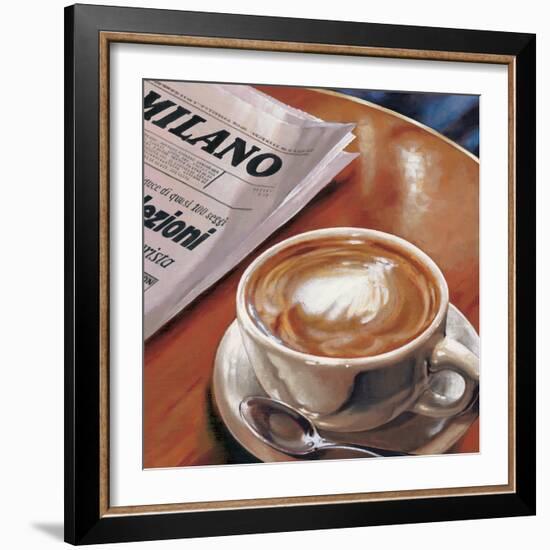 Cappuccino al Bar-Federico Landi-Framed Art Print