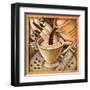 Cappuccino and Café A-Teddy Edinjiklian-Framed Art Print