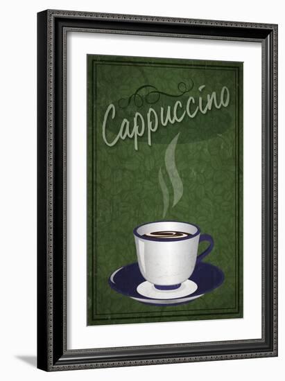 Cappuccino Sign-Lantern Press-Framed Art Print