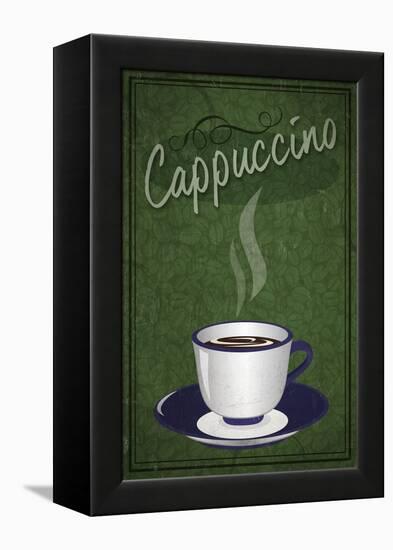 Cappuccino Sign-Lantern Press-Framed Stretched Canvas