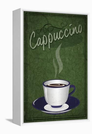 Cappuccino Sign-Lantern Press-Framed Stretched Canvas