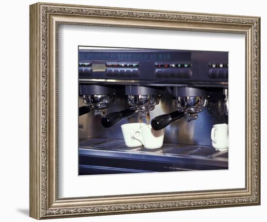 Cappucino Machine and Cups, Rome, Italy-Merrill Images-Framed Photographic Print