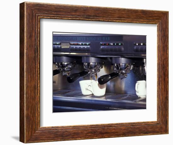 Cappucino Machine and Cups, Rome, Italy-Merrill Images-Framed Photographic Print