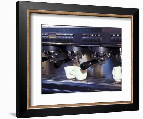 Cappucino Machine and Cups, Rome, Italy-Merrill Images-Framed Photographic Print