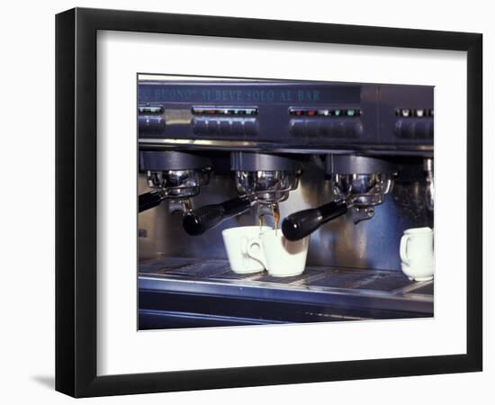 Cappucino Machine and Cups, Rome, Italy-Merrill Images-Framed Photographic Print