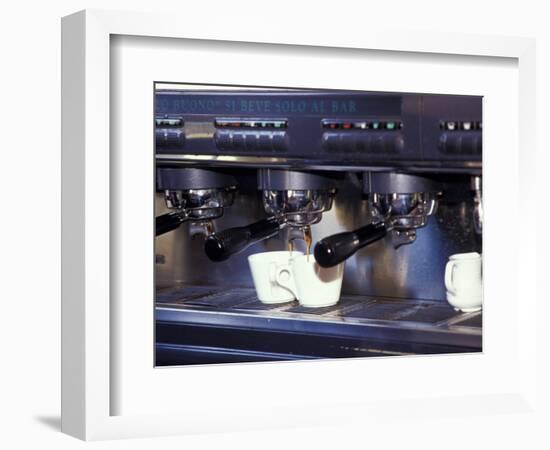 Cappucino Machine and Cups, Rome, Italy-Merrill Images-Framed Photographic Print